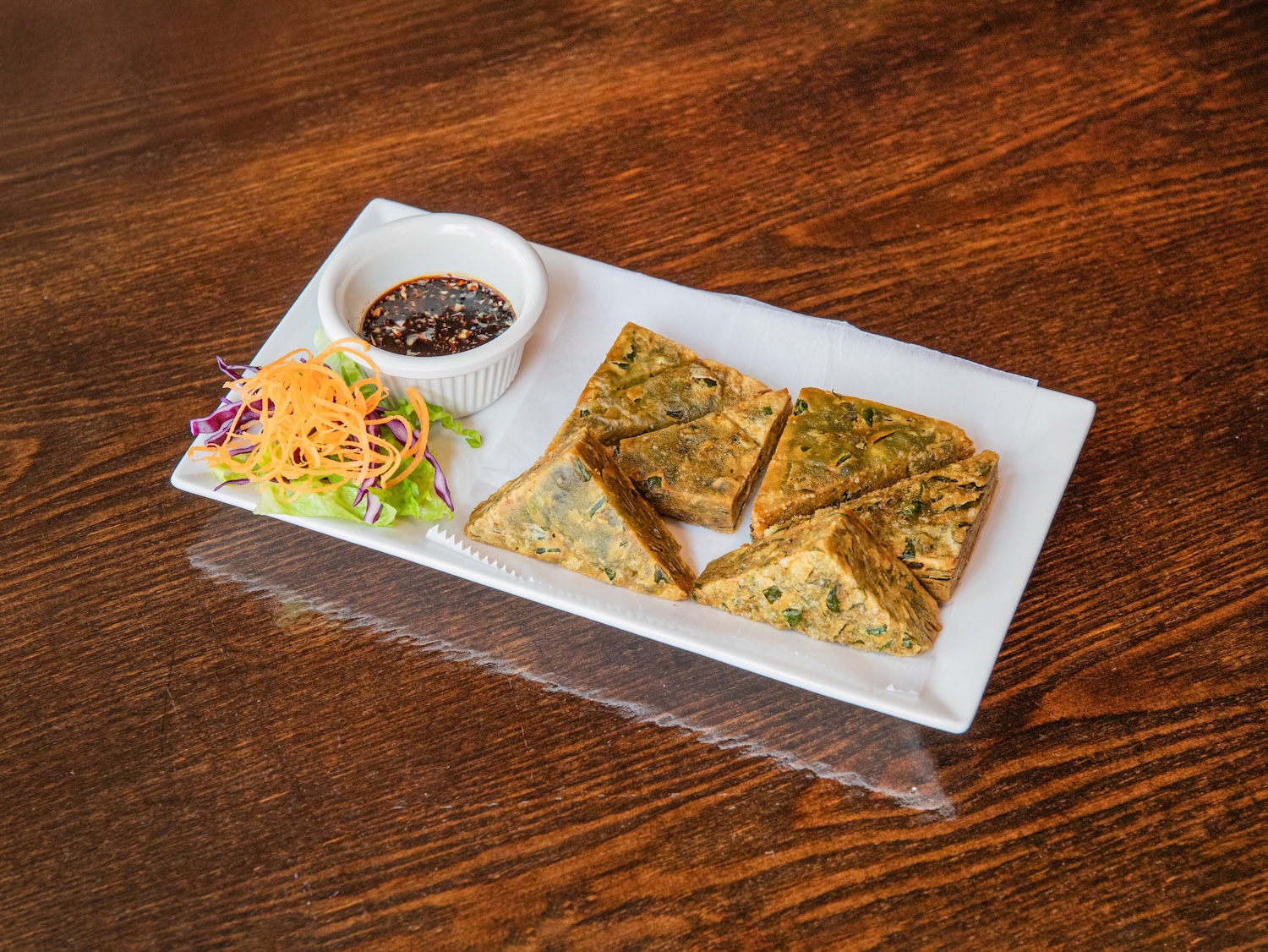 Fried Chive Pancakes